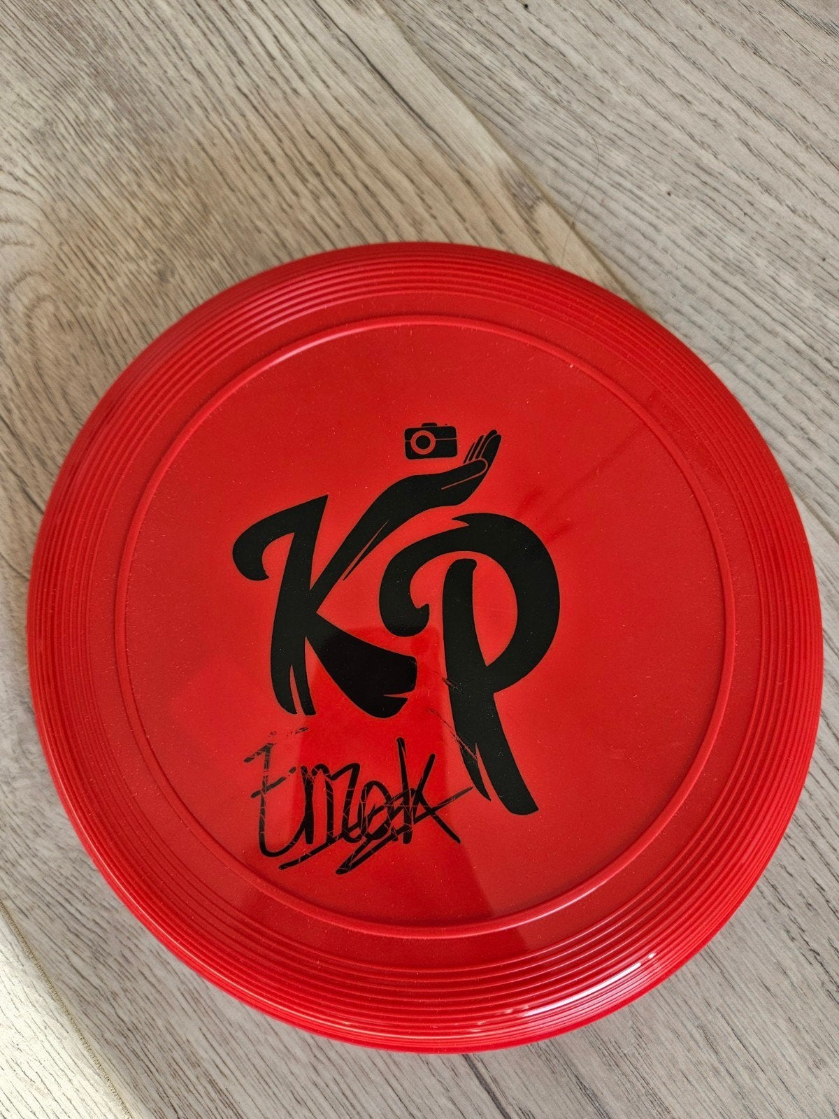 Gesigneerde Knolpower frisbee, Ophalen of Verzenden, Zo goed als nieuw, Jongen of Meisje