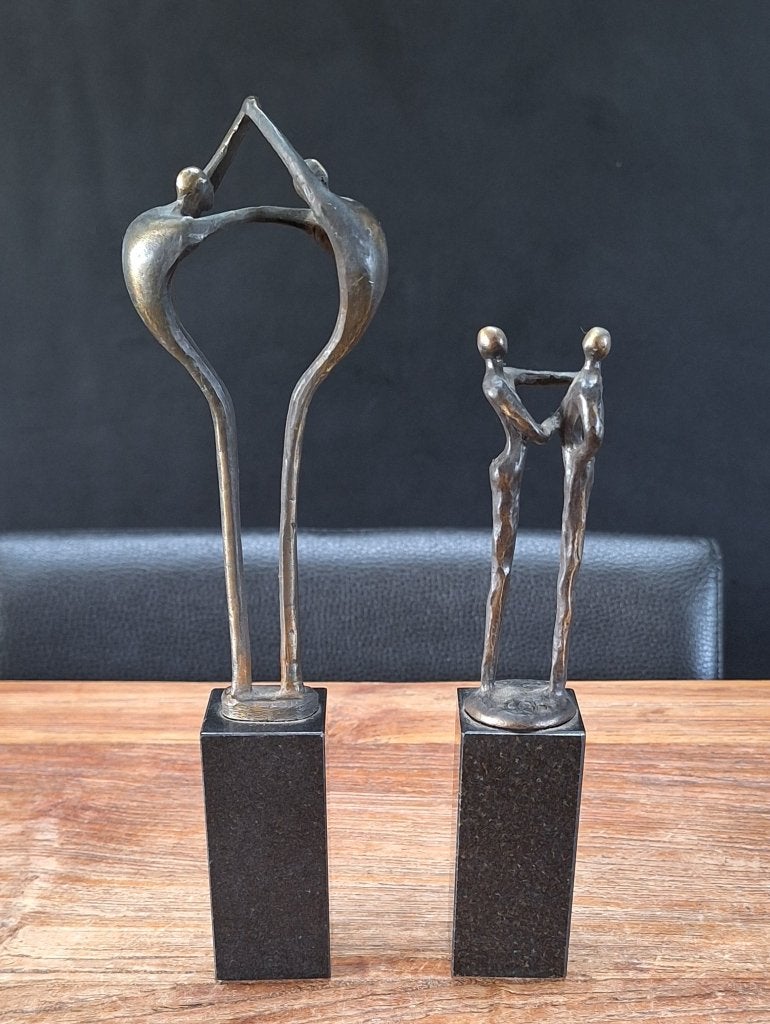 lot bronzen beeldjes sculpturen Artihove Corrie Ammerlaan, Ophalen of Verzenden, Gebruikt, Mens