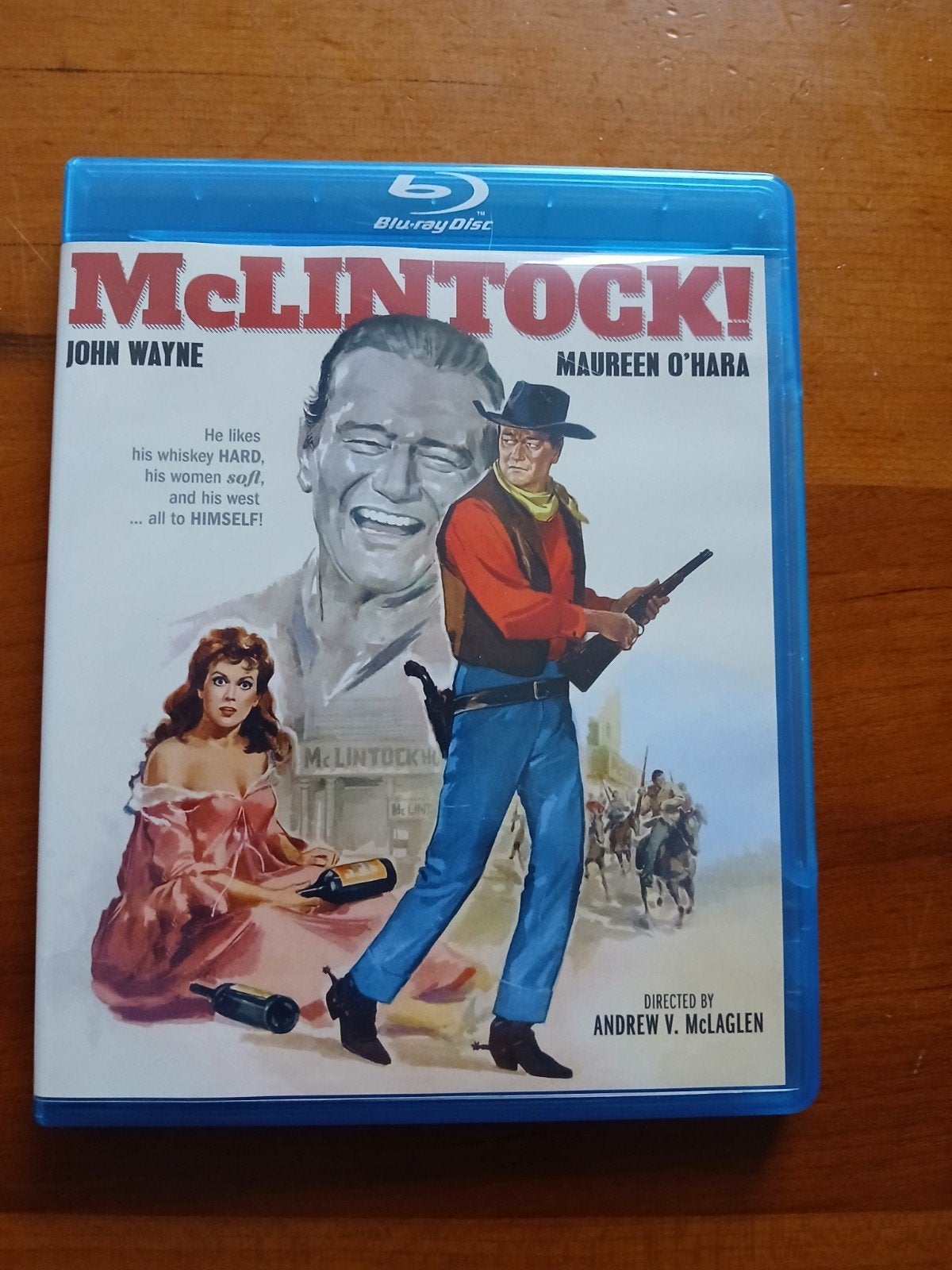 McLintock! Blu-ray met John Wayne en Maureen O'Hara, Cd's en Dvd's, Blu-ray, Engels, Nederlands, Film, Ophalen of Verzenden