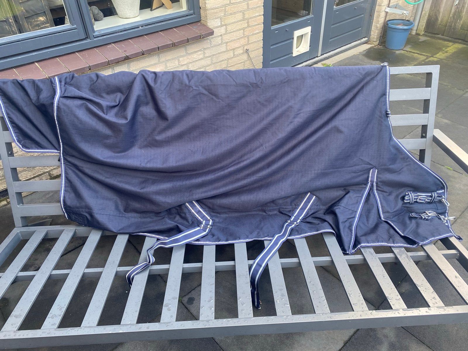 Regendeken maat 185, 200 grams voering hybrid, Dieren en Toebehoren, Horsegear, Gebruikt, 200 g, Ophalen of Verzenden