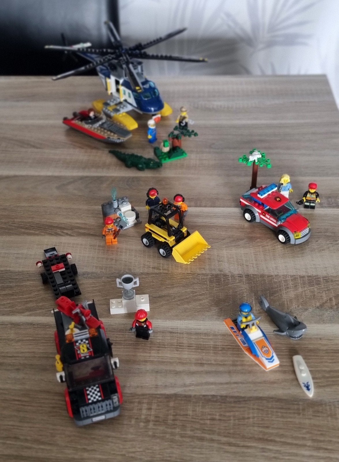 vier LEGO City sets - Brandweer, Politie, Bouw, Ophalen of Verzenden