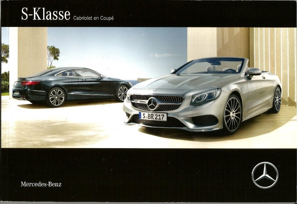 Mercedes S klasse coupe en cabriolet folder, Ophalen of Verzenden, Zo goed als nieuw, Mercedes