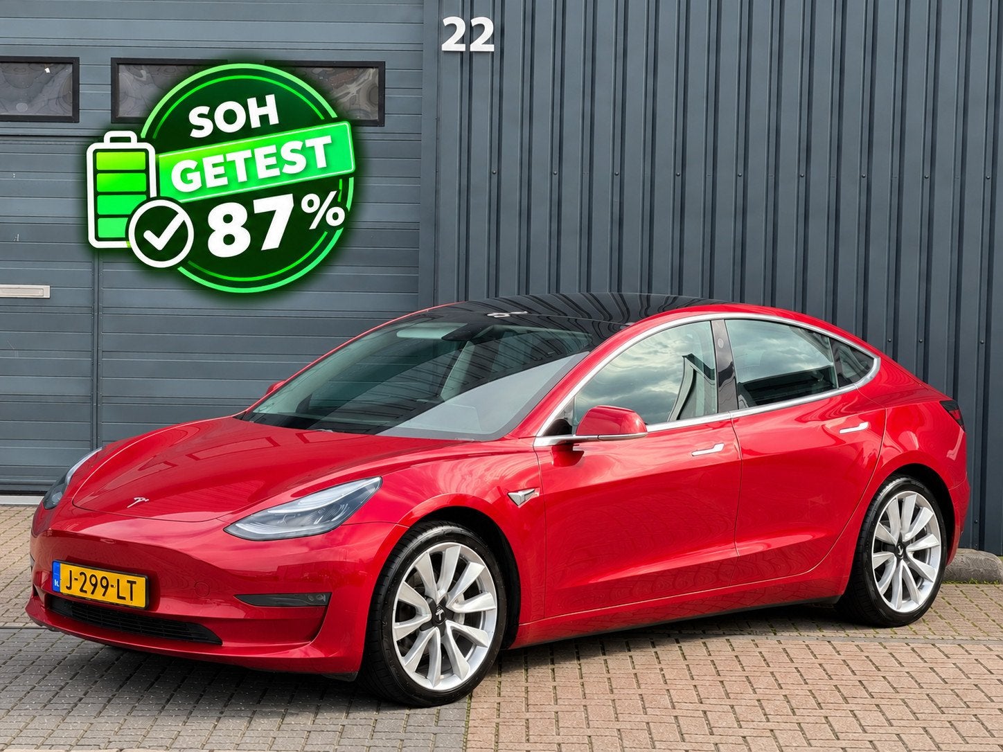 Tesla Model 3 Long Range AWD 75 kWh| soh 87%, Auto's, Automaat, 530 km, 84 €/maand, Te koop