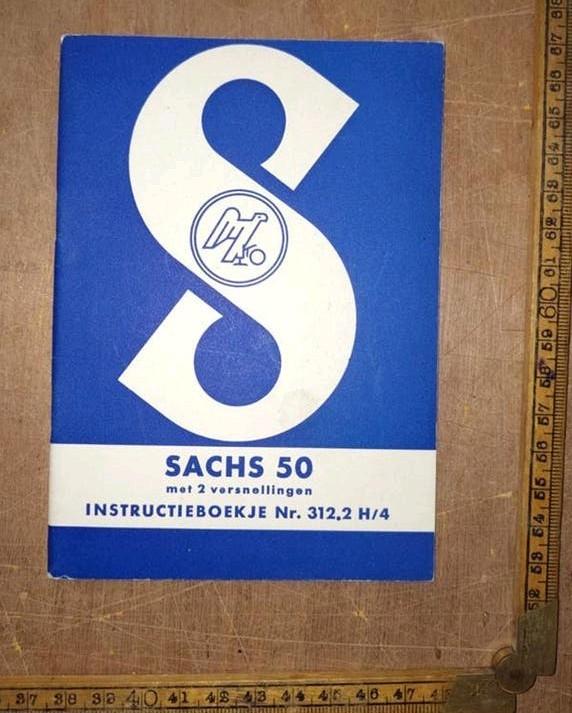 Sachs 50/2 instructieboekje  1960, Ophalen of Verzenden