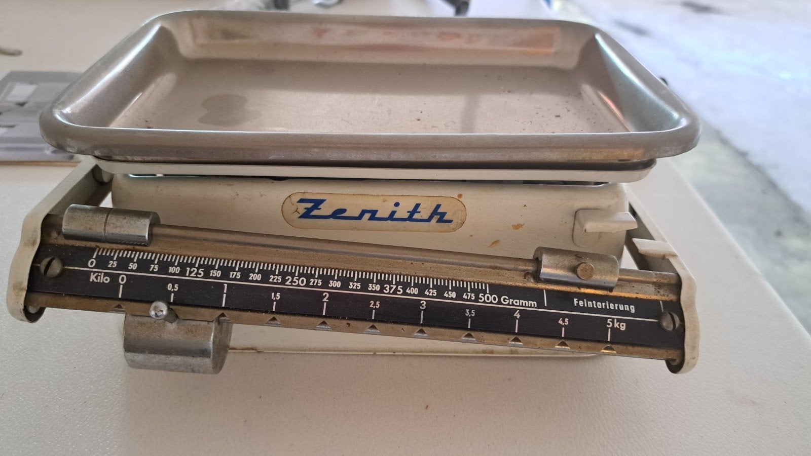 Vintage Zenith keukenweegschaal - tot 5 kg, Ophalen of Verzenden, Gebruikt, Overige typen, Minder dan 50 kg