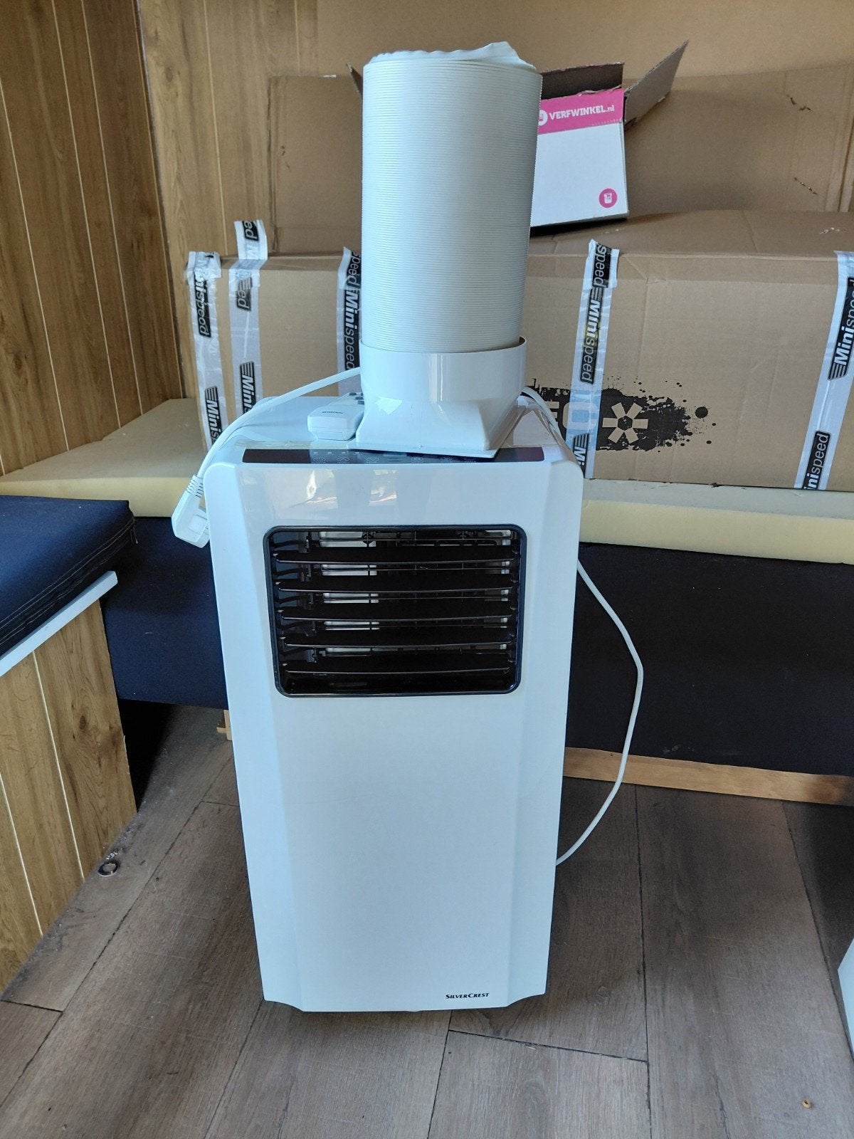 Mobiele airco  IS VERKOCHT, Ophalen, Mobiele airco, Minder dan 60 m³, 3 snelheden of meer