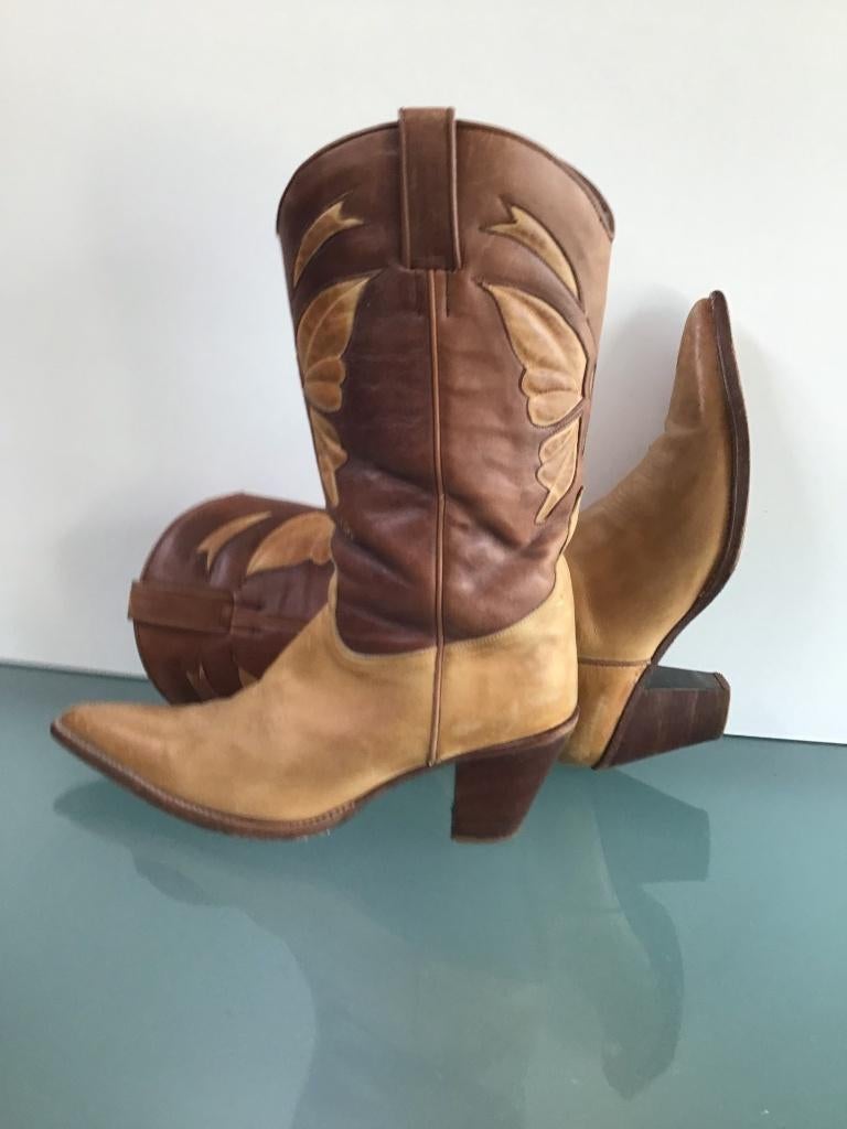 Tony Mora 41 | Boho boots bruin beige | Gratis verzenden, Hoge laarzen, Bruin, Verzenden, Zo goed als nieuw