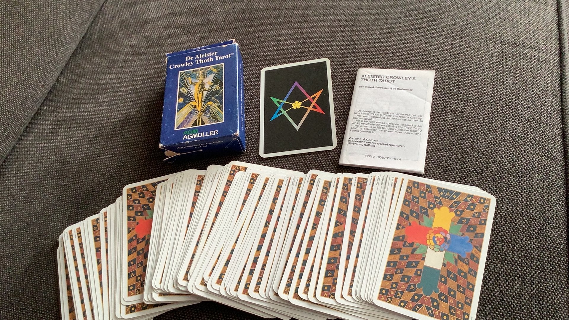 De aleister crowley thoth tarot ,, Ophalen of Verzenden, Zo goed als nieuw, Tarot of Kaarten leggen, Overige typen