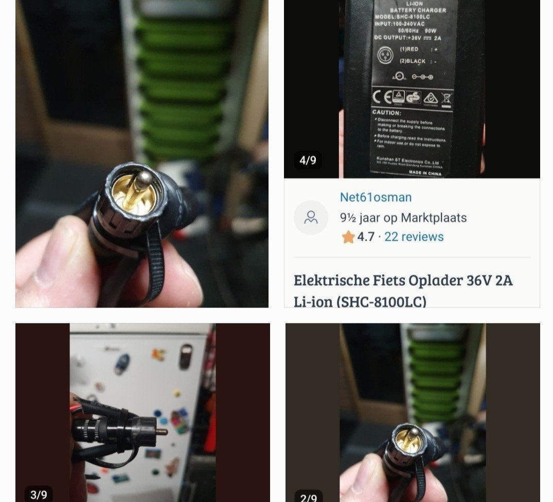 Elektrische Fiets Oplader 36V 2A Li-ion (SHC-8100LC), Ophalen of Verzenden