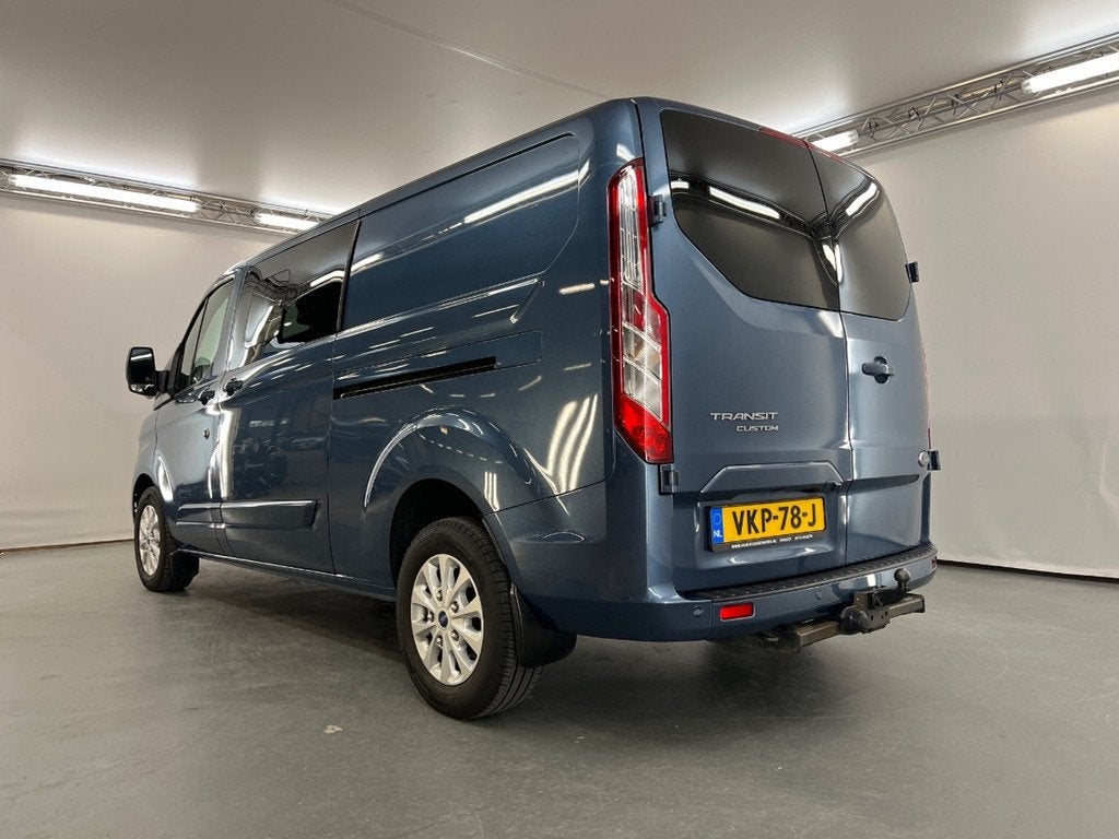 Ford Transit Custom 320 Automaat 2.0 TDCI L2H1 Limited Doubl, Euro 6, 4 cilinders, 1850 kg, Blauw