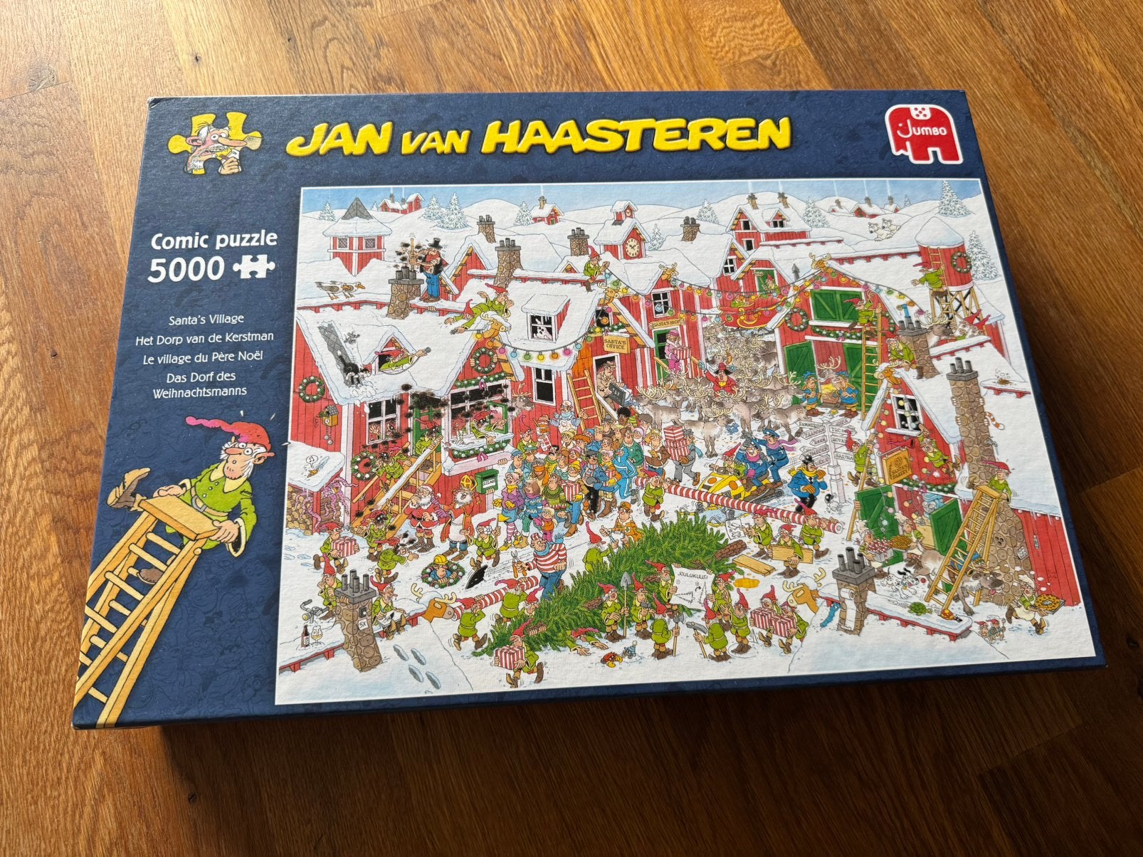 Jan van Haasteren / het dorp van de kerstman / 5000 stuks, Hobby en Vrije tijd, Denksport en Puzzels, Ophalen of Verzenden, Meer dan 1500 stukjes