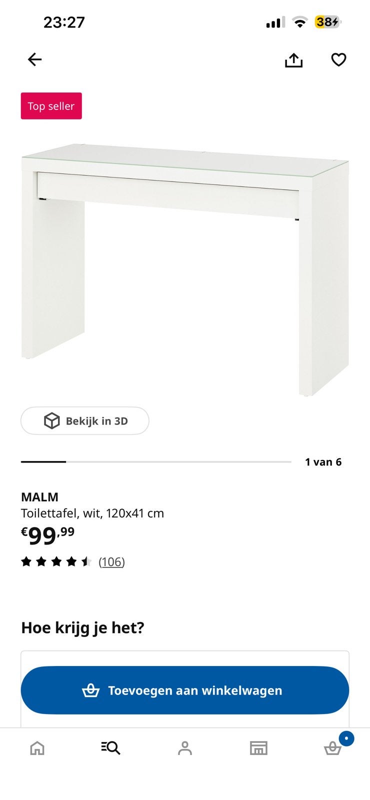 MALM SET GLOEDNIEUW, Ophalen, Zo goed als nieuw, Minder dan 100 cm