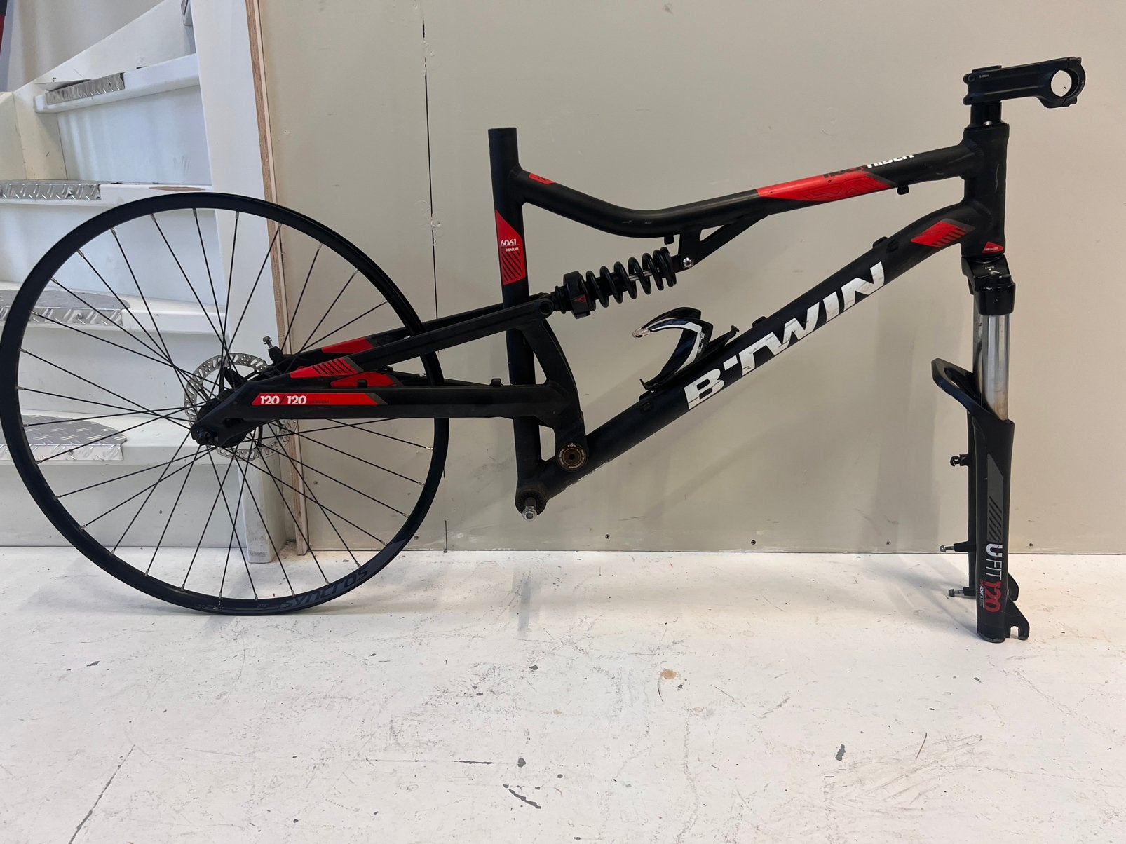 Rockrider 520s full suspension mountainbike, Ophalen, Gebruikt, ., .