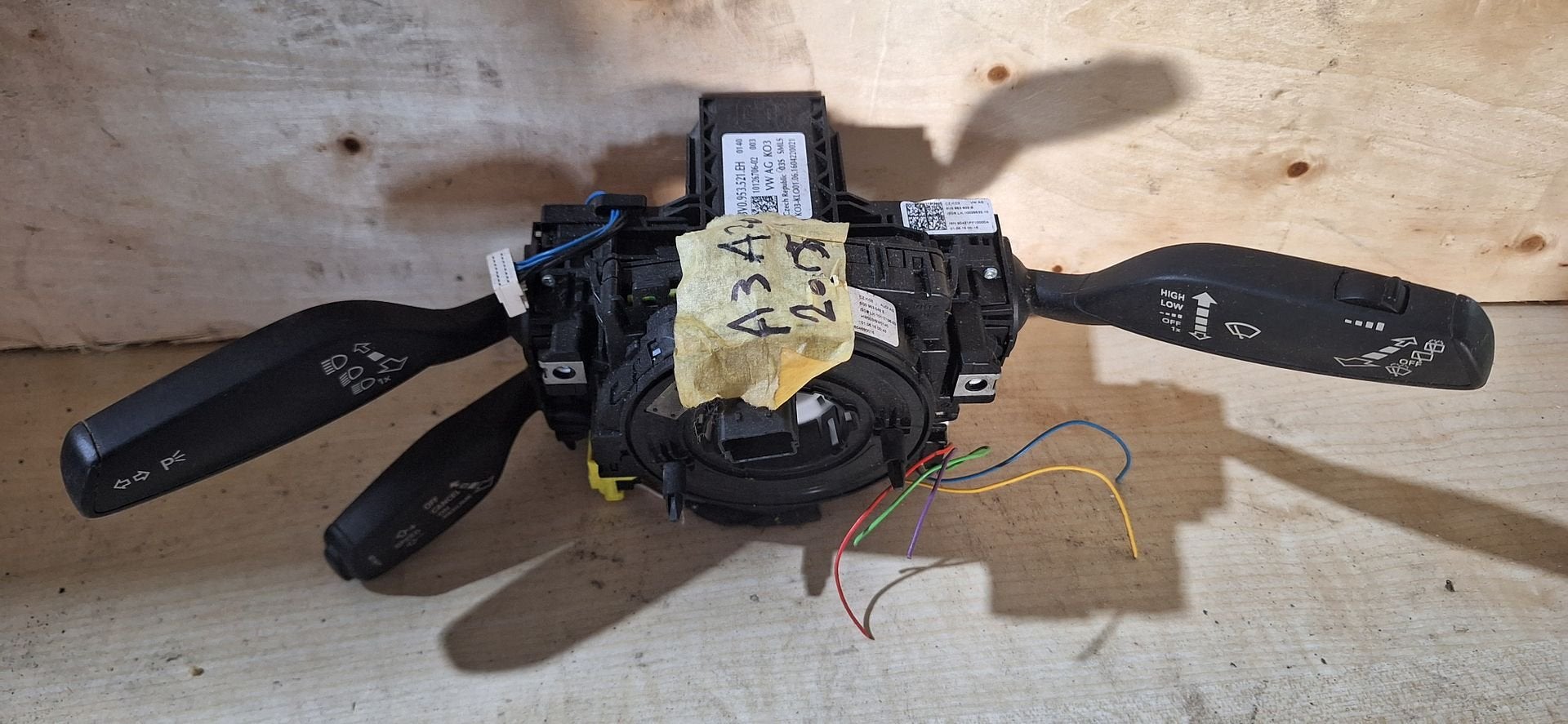 Originele Audi A3 8V Stuurkolomschakelaar + Sleepring & Crui, Gebruikt, -, -, Ophalen of Verzenden