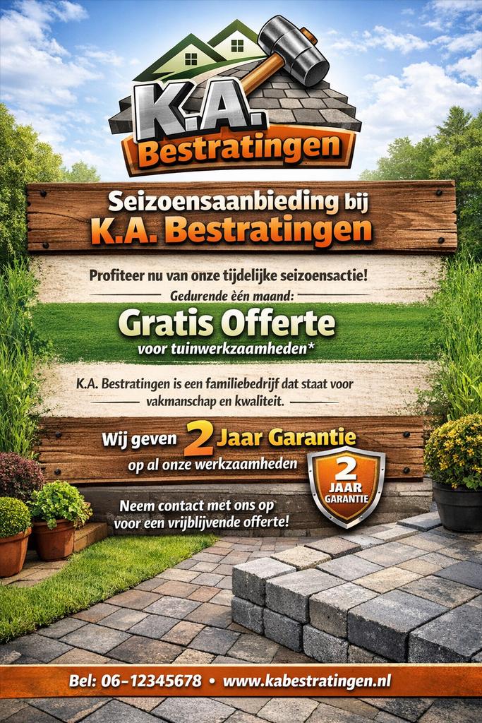 Profesionele stratenmaker!!!!, Gebruikt, Ophalen of Verzenden, 10 m² of meer, Beton