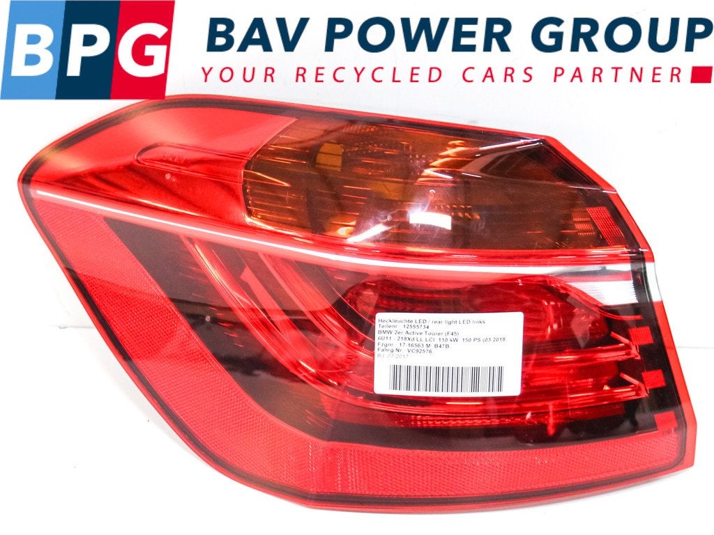 ACHTERLICHT LINKS BUITEN BMW 2 serie Active Tourer (F45), Auto-onderdelen, Gebruikt, BMW, Petuelring 130
80809  München, DE, Bayerische Motoren Werke AG