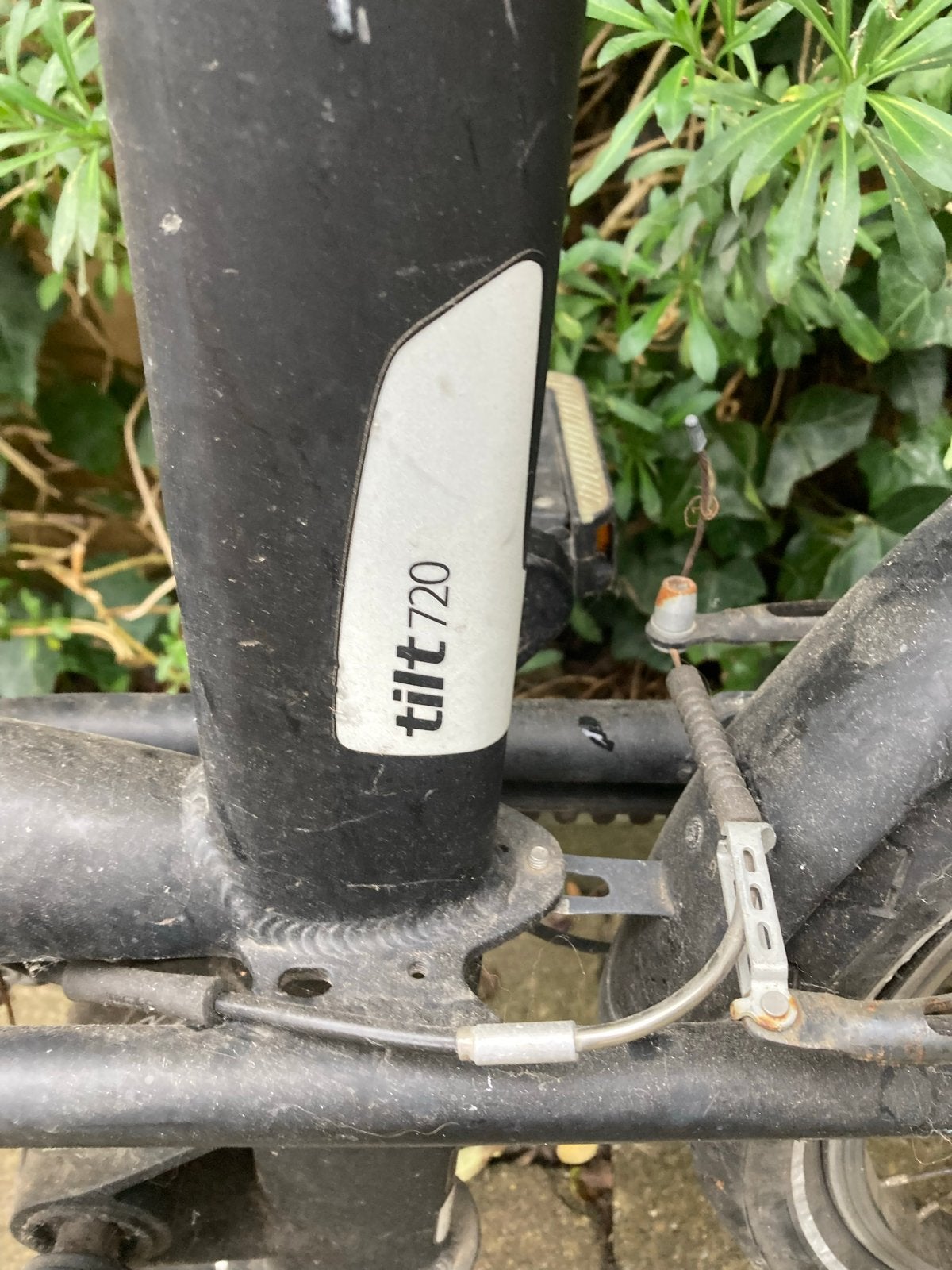 B'Twin Tilt 720 opvouwbare fiets, 20 inch of meer, Gebruikt, Velgrem, Versnellingen