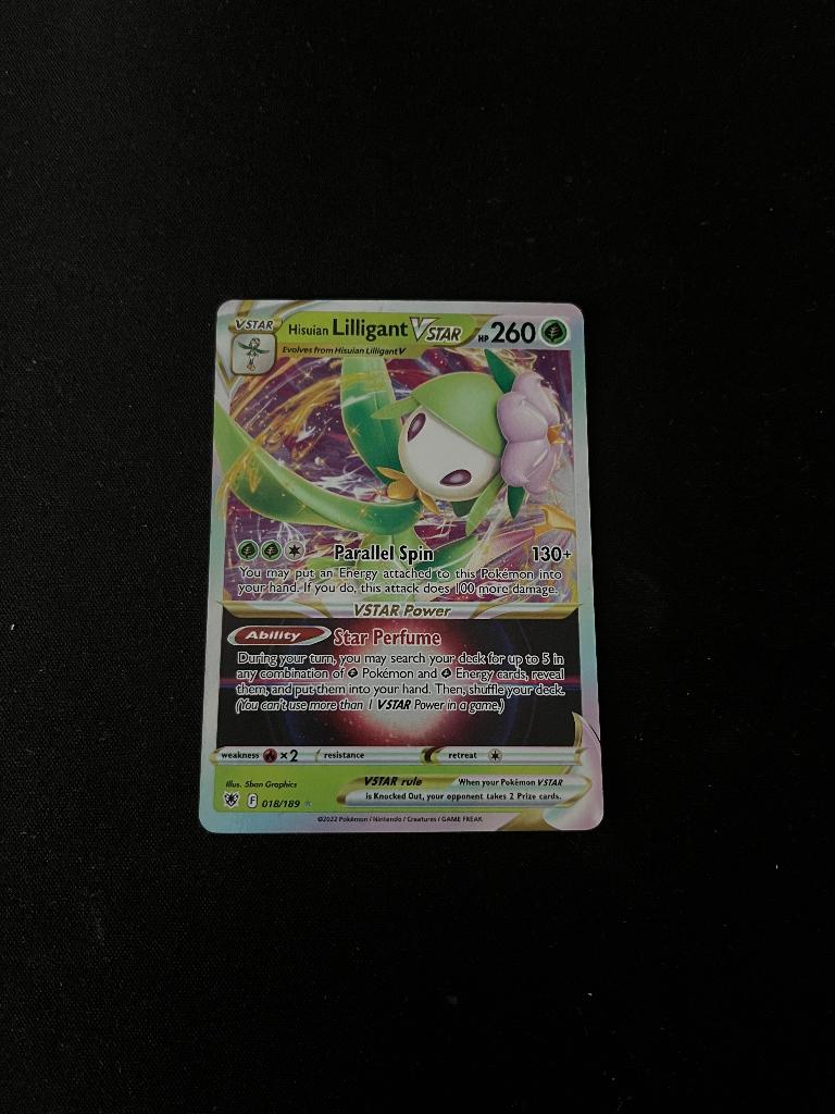 Pokemon kaart Hisuian Lilligant Vstar, Ophalen of Verzenden, Zo goed als nieuw