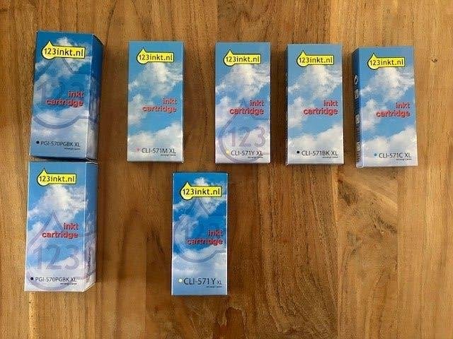 inkt CLI 571 voor Canon printer, Ophalen of Verzenden, Nieuw, Toner, 123inkt huismerk