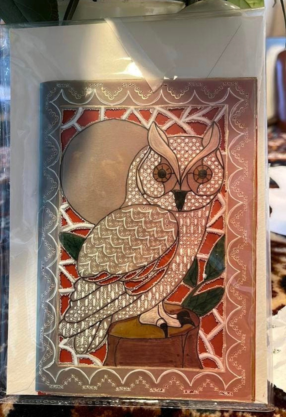 Te koop pergamano kaart uil, Ophalen of Verzenden, Nieuw, Dieren