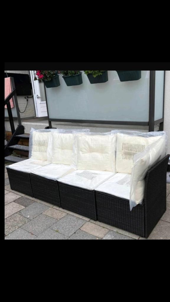 2x VidaXL Loungebanken - Nieuw en Zo goed als nieuw, Tuin en Terras, Tuinsets en Loungesets, 4 zitplaatsen, Rotan, Nieuw, Ophalen of Verzenden