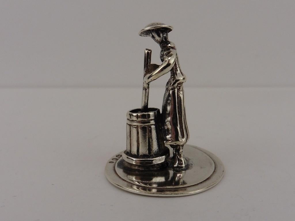 Zilveren miniatuur Karnen                               Z196, Ophalen of Verzenden, Zilver