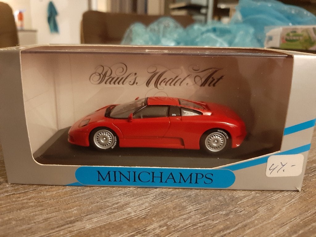 bugatti eb 110 minichamps 1:43, Ophalen of Verzenden, Zo goed als nieuw, Auto, MiniChamps