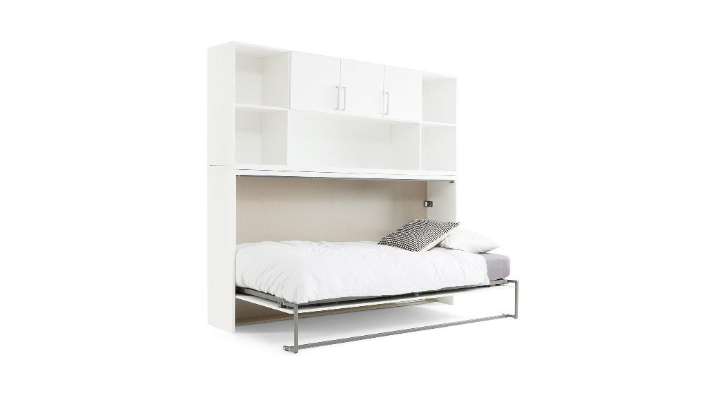 Opklapbed Albero, 200x90cm (nieuw!), Ophalen, 90 cm, Eenpersoons, Wit
