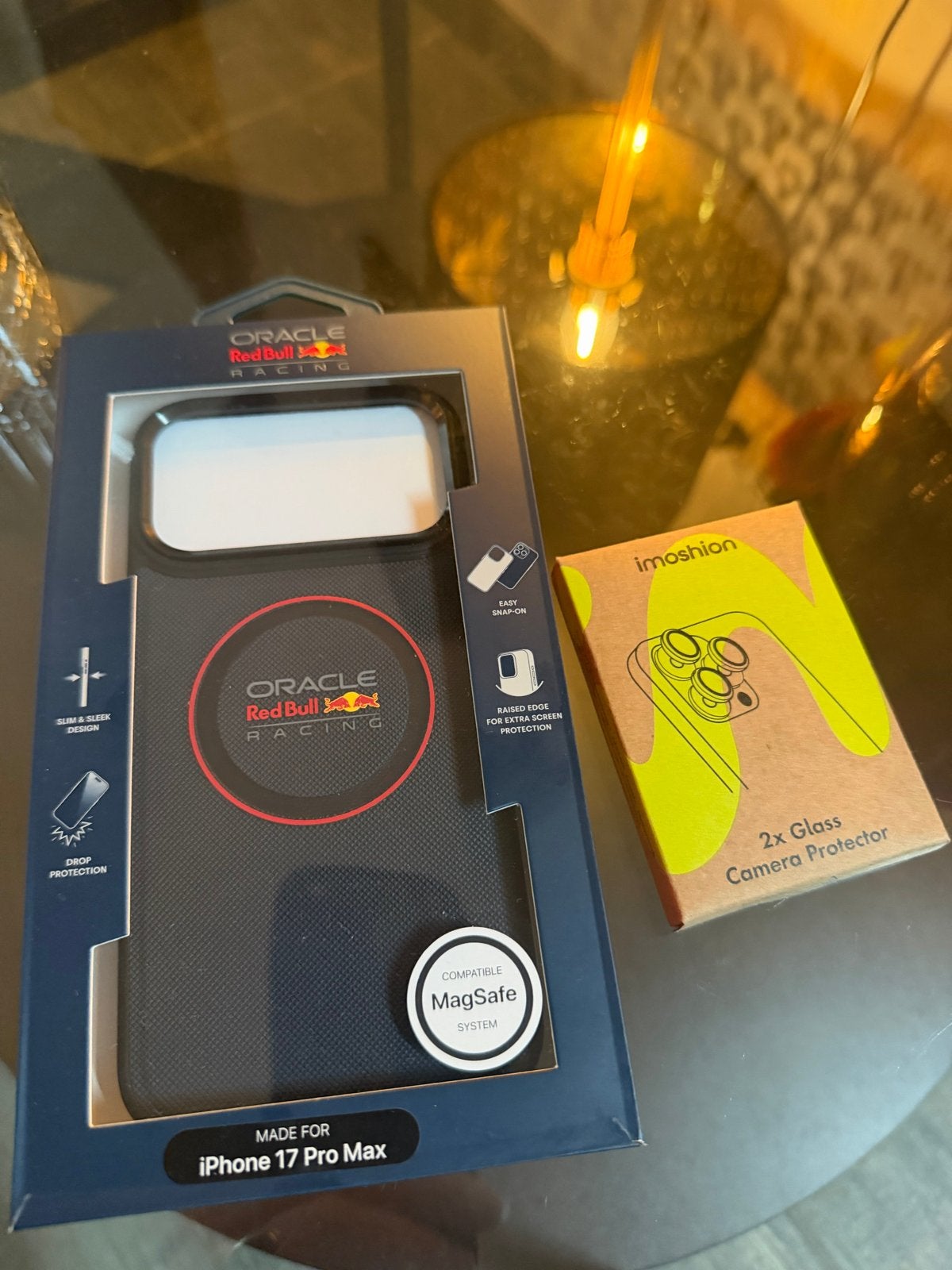 Red Bull Racing Hoesje iPhone 17 Pro Max + Camera Protector, Kunststof, Zwart, Nieuw, Ophalen of Verzenden