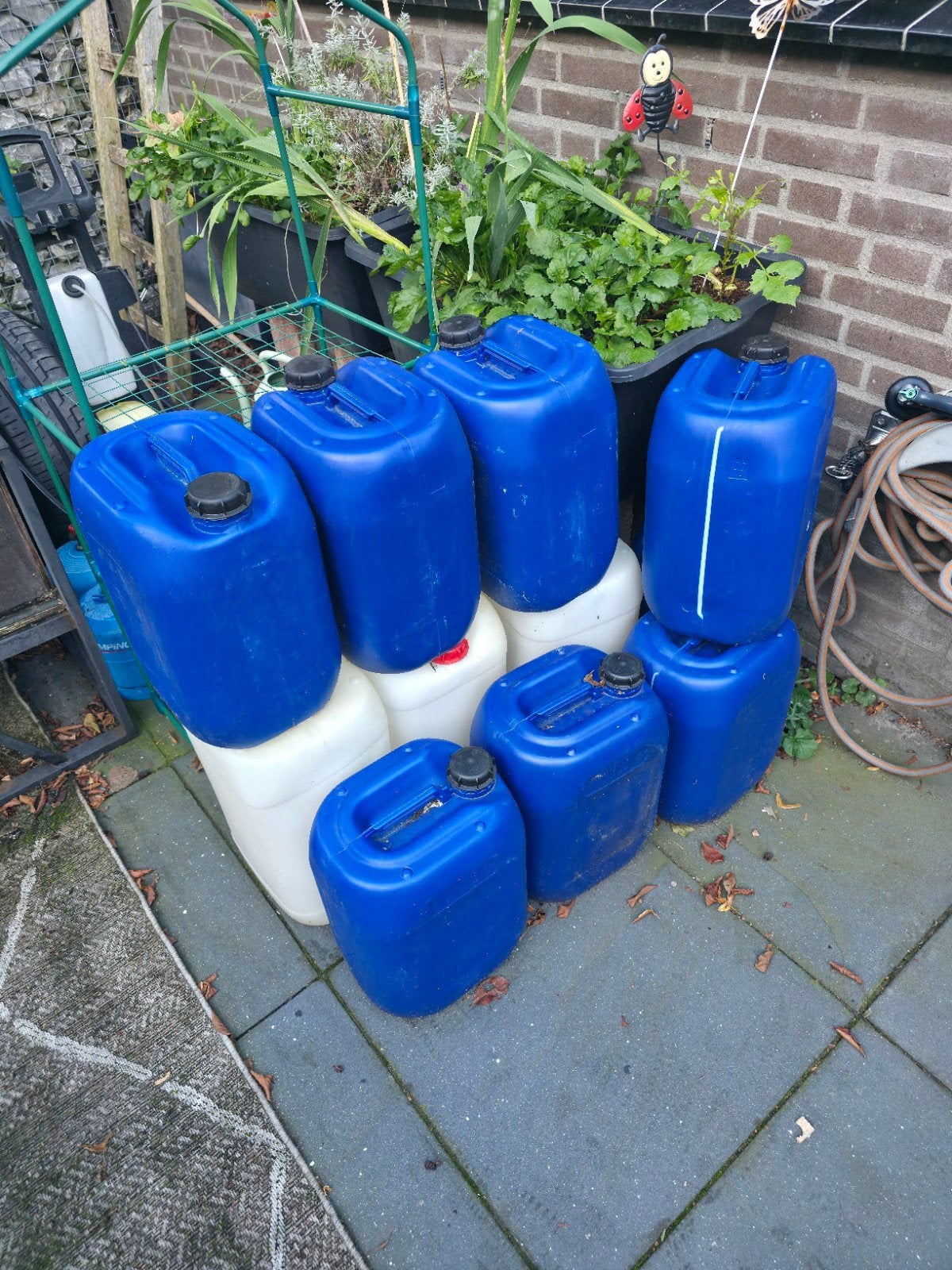 Jerrycans 20 en 25 liter voor petroleum., Ophalen of Verzenden, Gebruikt