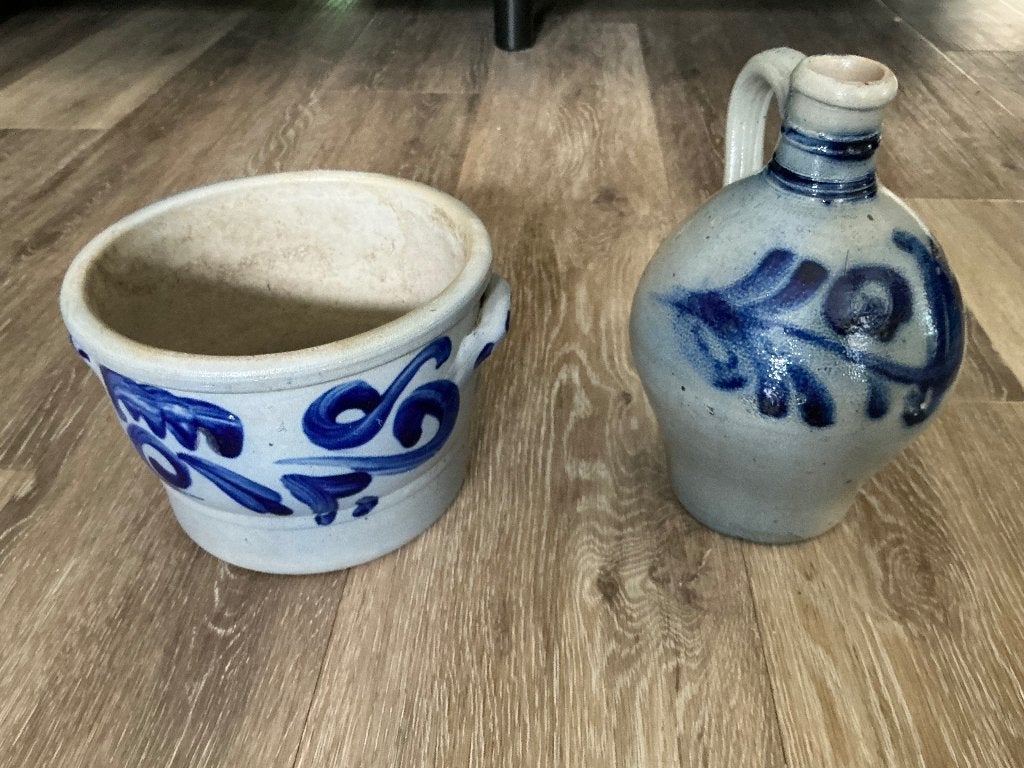 Mooie set antieke Keulse pot en kruik, Antiek en Kunst, Ophalen of Verzenden