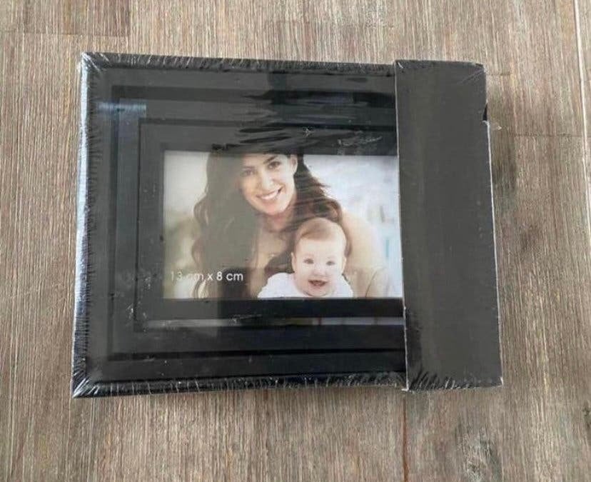 NIEUW Set van 3 zwarte fotolijstjes, 13x18, 15x20, 20x25 cm., Nieuw, Ophalen of Verzenden, Wissellijst, Zwart