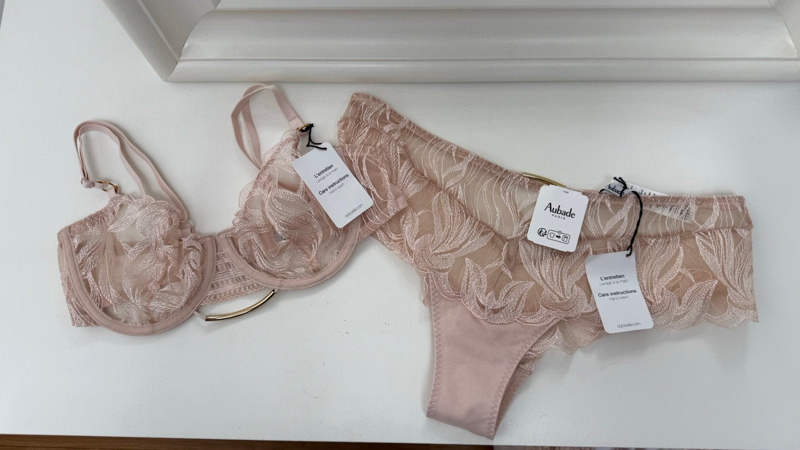 Aubade set oud roze *spinternieuw*, Ophalen of Verzenden, Roze, BH