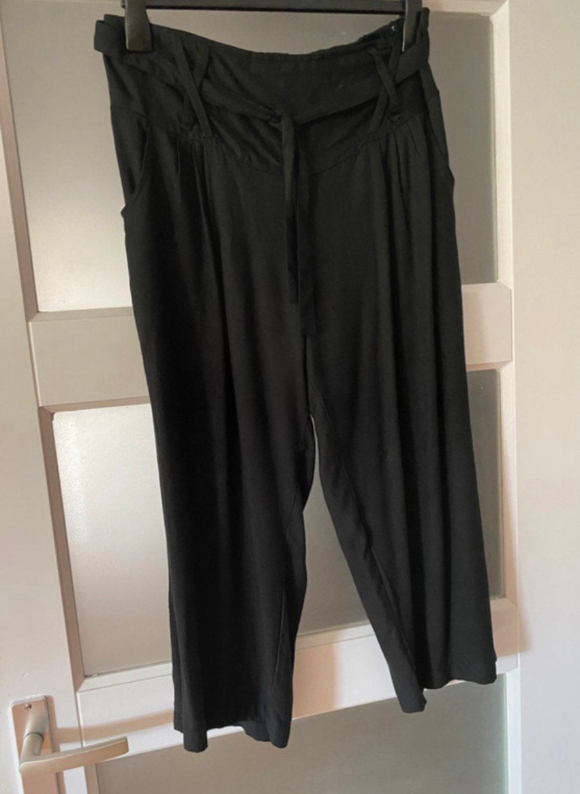 Mooie  wijde broek – Aller Simplement - maat L/XL(40/42), Zwart, Maat 42/44 (L), Ophalen of Verzenden, Zo goed als nieuw