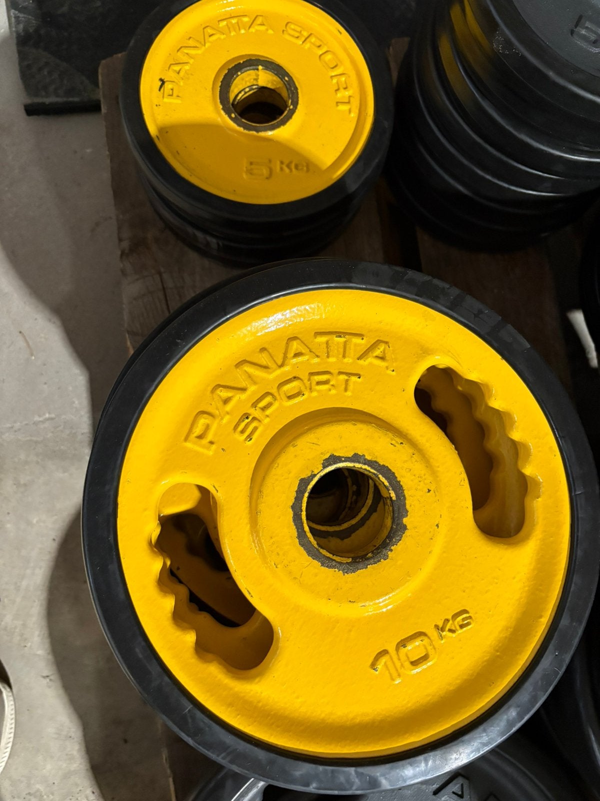 Panatta olympische halter schijven 195 kg gewichten, Halterschijven, Gebruikt, 195 kg, Panatta