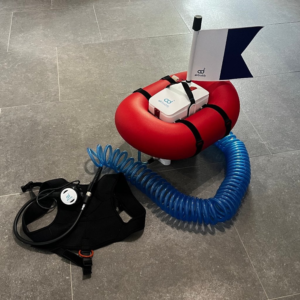AIRBUDDY – Duiksysteem voor onderwater metaaldetectie – set