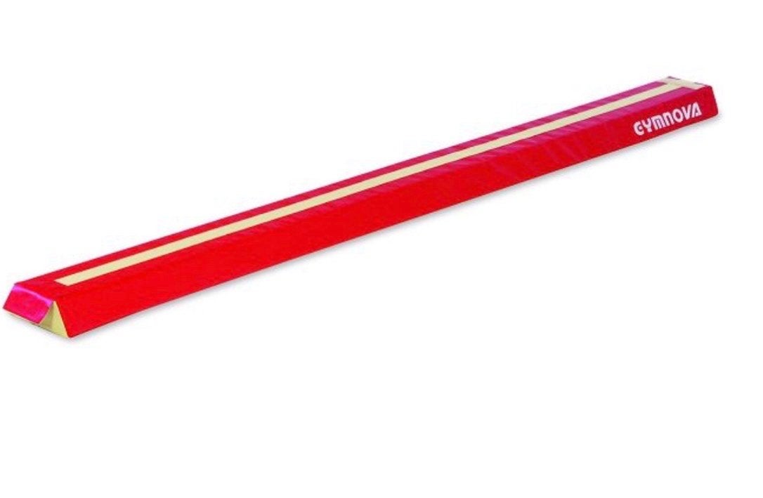 Gymnova grondbalk turnen - 250 cm, Ophalen, Gebruikt, Rood, Materiaal