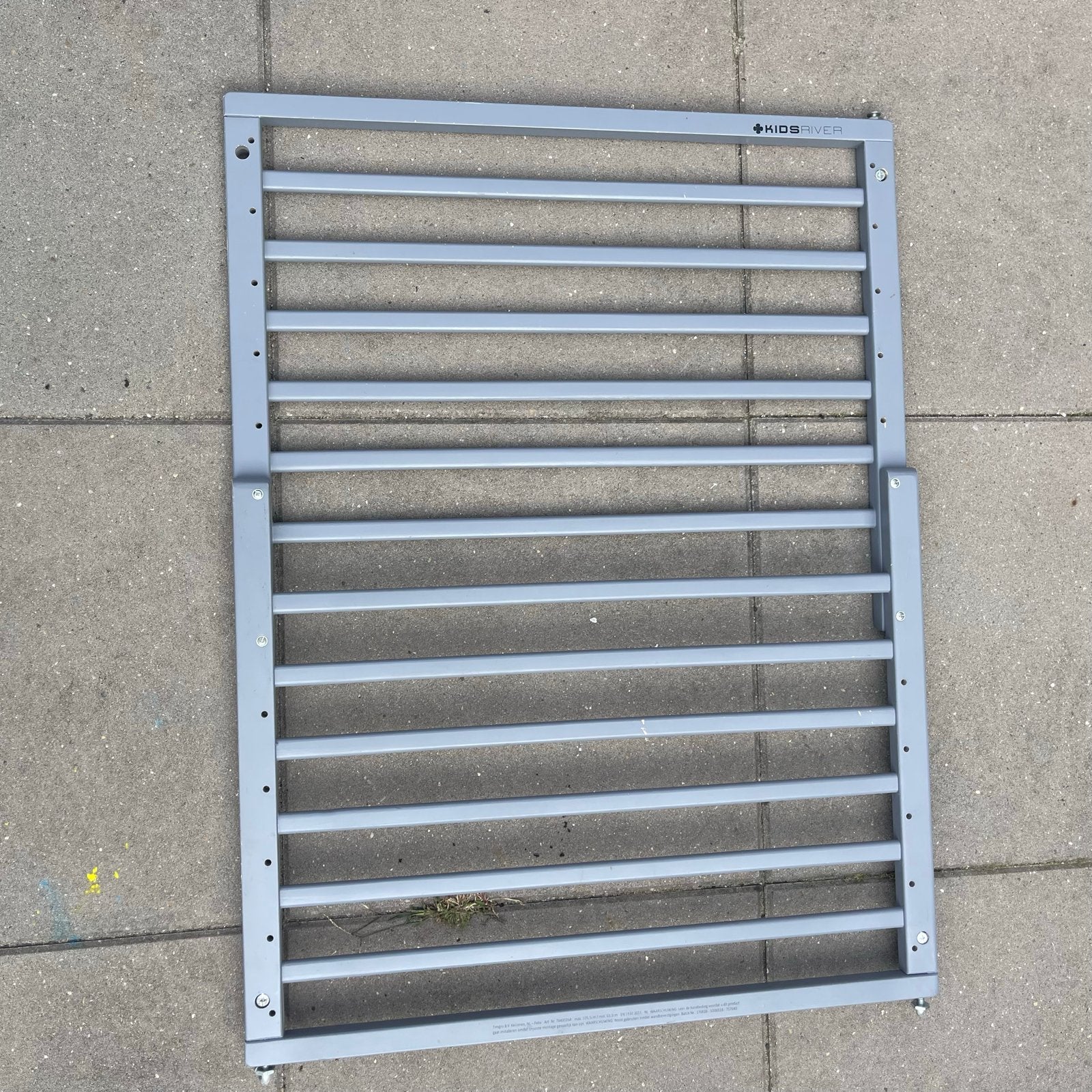 Kidsriver Veiligheidshekje - Grijs Hout, Ophalen, Gebruikt, 100 tot 115 cm, Schroefhekje