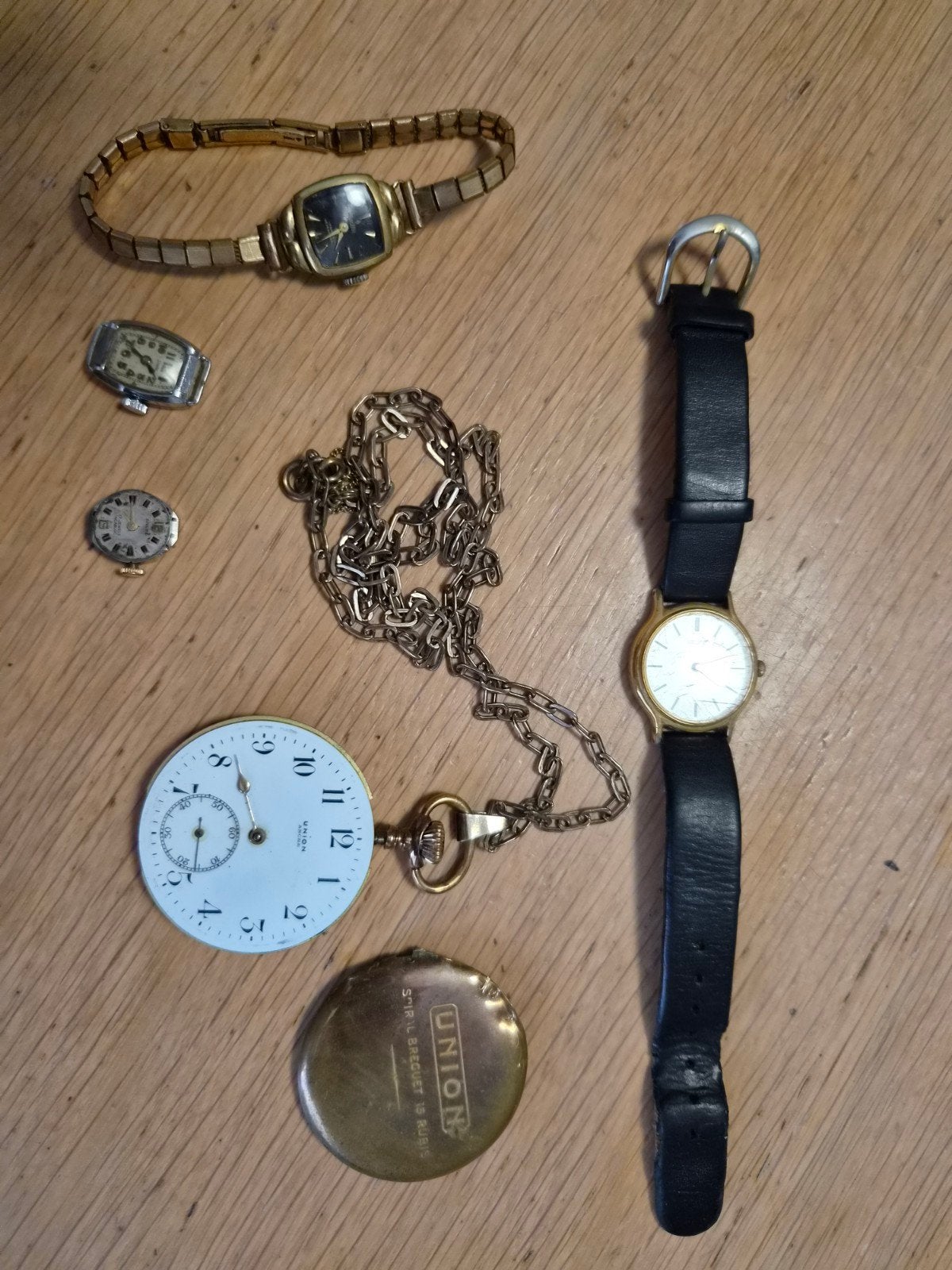 Lot vintage horloges voor onderdelen / reparatie, Sieraden, Tassen en Uiterlijk, Ophalen of Verzenden