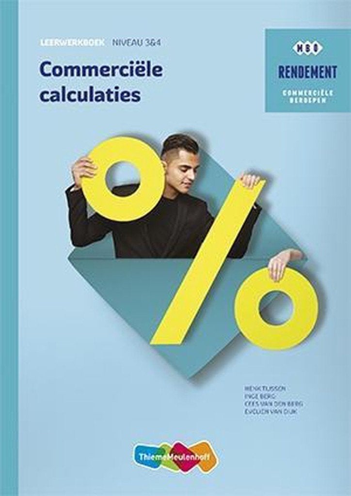 Commerciële calculates ondernemen boeken, ThiemeMeulenhoff, Ophalen of Verzenden, Zo goed als nieuw, MBO