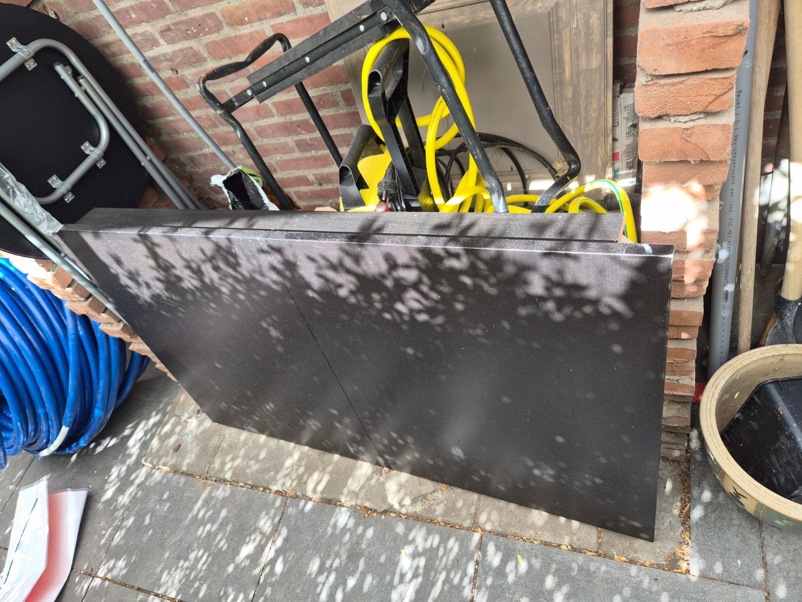 gratis ophalen ikea bjursta uitschuifbaar bierpongtafel, Huis en Inrichting, Tafels | Eettafels, Ophalen, Gebruikt, Rechthoekig