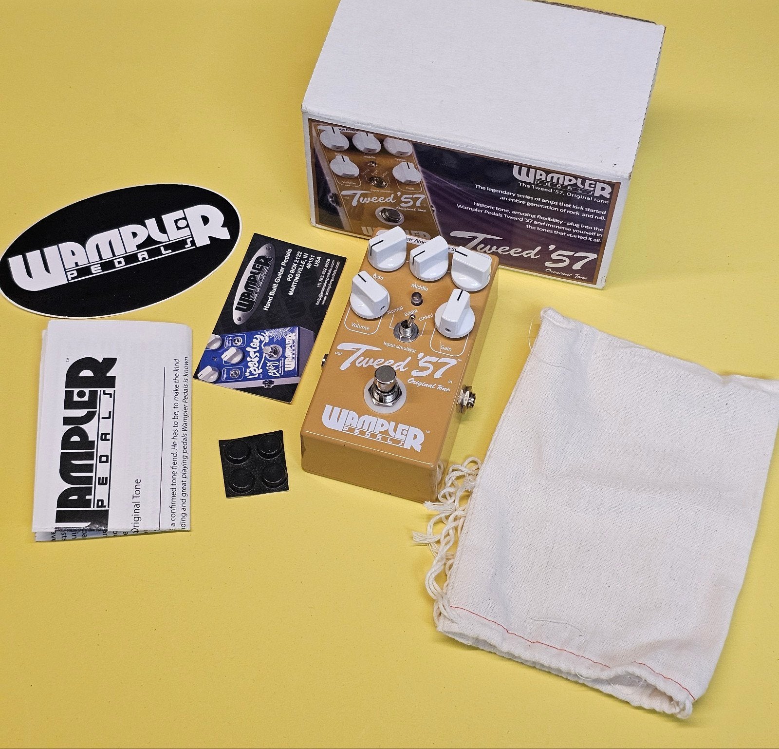 Wampler Tweed '57 Overdrive, Wampler Pedals, Niet gespecificeerd, maar gevestigd in de VS, Ophalen of Verzenden, Distortion, Overdrive of Fuzz