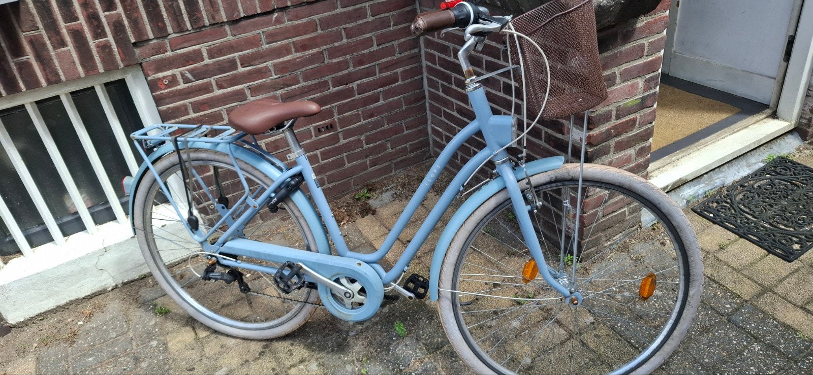 Toffe blauwe Decathlon Elops fiets 18 inch blauw, 47 tot 50 cm, Ophalen of Verzenden, Overige merken
