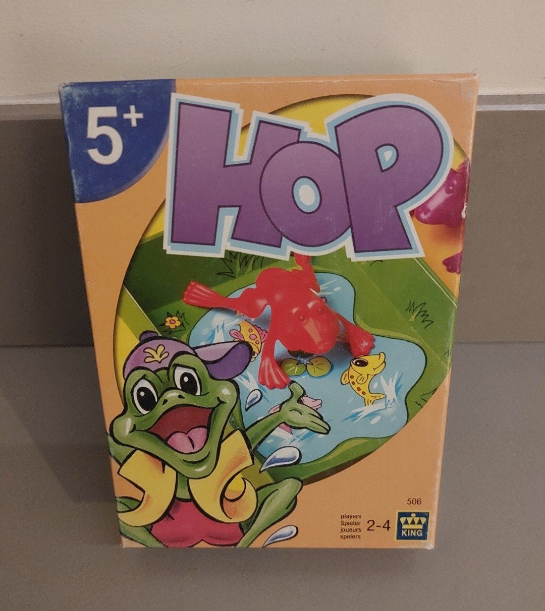 Hop! Kikker spel van King - Leuk voor kinderen!, Hobby en Vrije tijd, Gezelschapsspellen | Overige, Drie of vier spelers, Ophalen of Verzenden