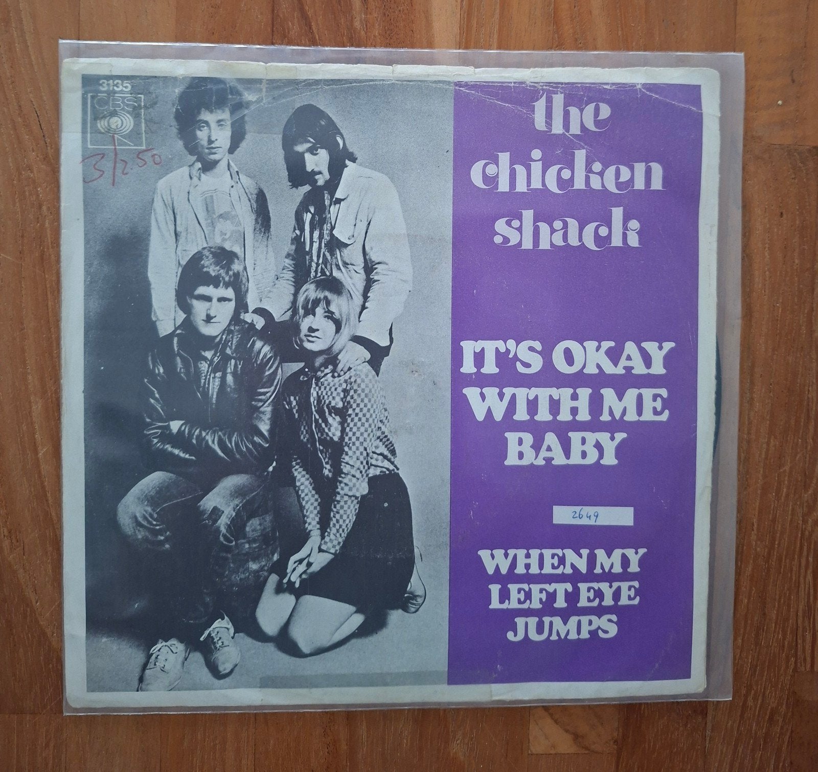Chicken shack  - It s okay with me baby - Single is TOP, Verzenden, Gebruikt, 7 inch, Pop