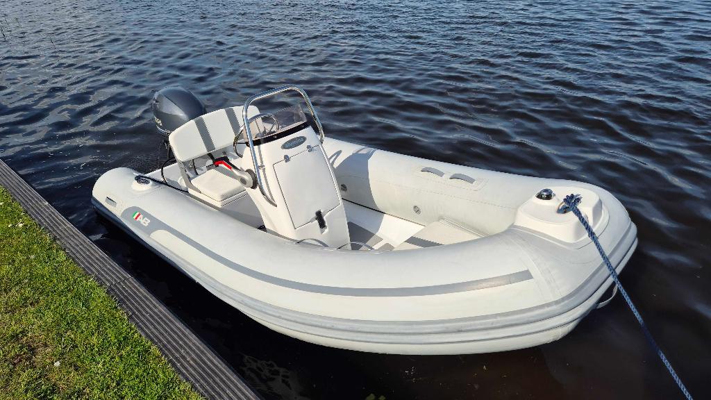 Rib AB Alumina 12ALX met Yamaha F30 BET-L bj.2021 + trailer, Watersport en Boten, Aluminium, Zo goed als nieuw, Inclusief motor
