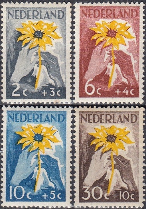 Nederland- 3.56.2- 1949- NIWIN-zegels- NVPH-538-541- O, Ophalen of Verzenden, Na 1940, Postfris