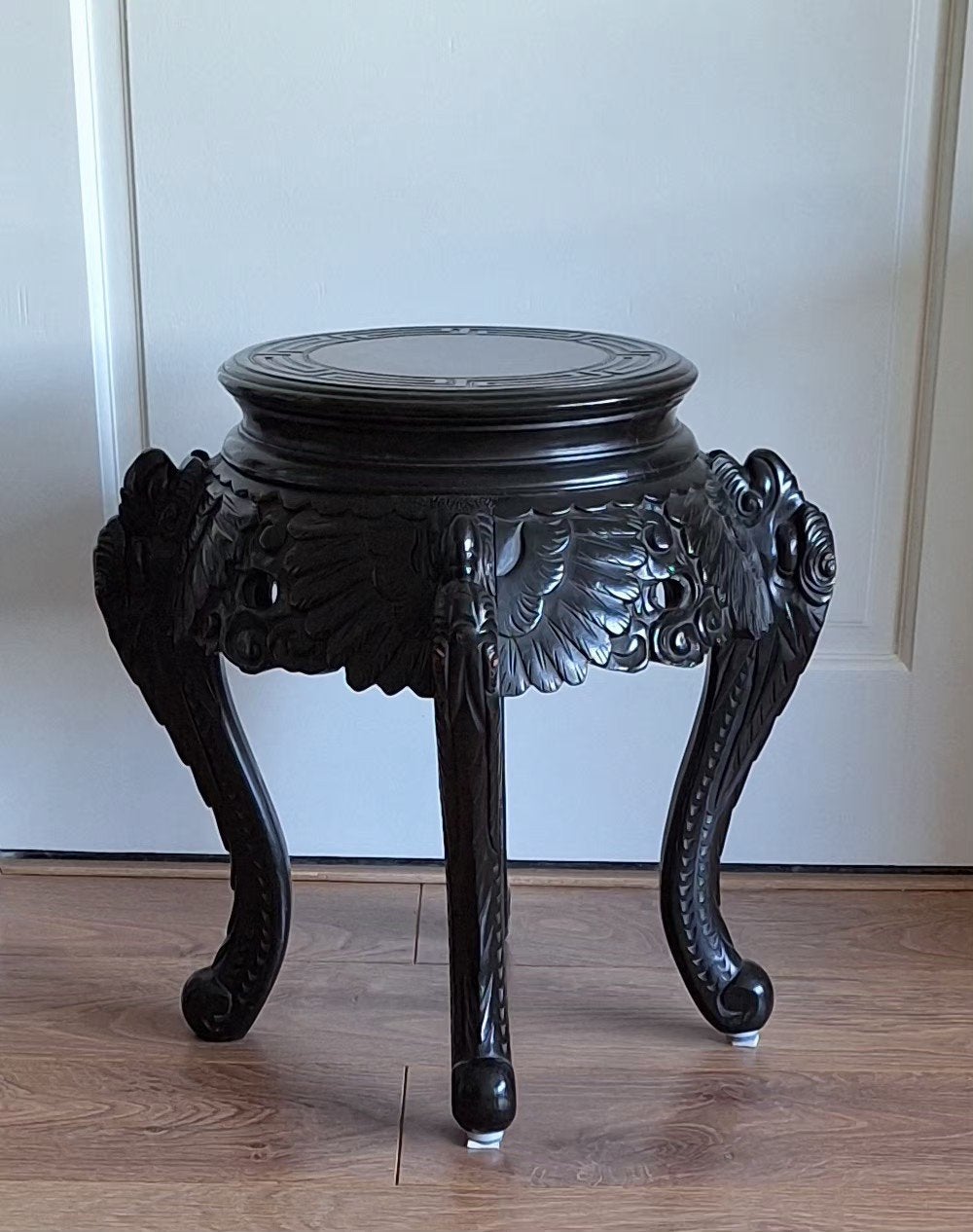 Antieke Chinese/ Japanse piedestal bijzettafel, Antiek en Kunst, Ophalen