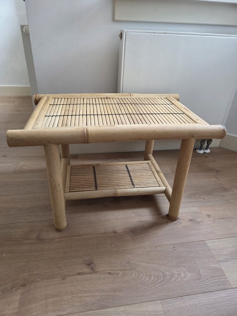 Salontafel - hout - strand stijl, Huis en Inrichting, Ophalen, Gebruikt, 50 tot 100 cm, 50 tot 100 cm