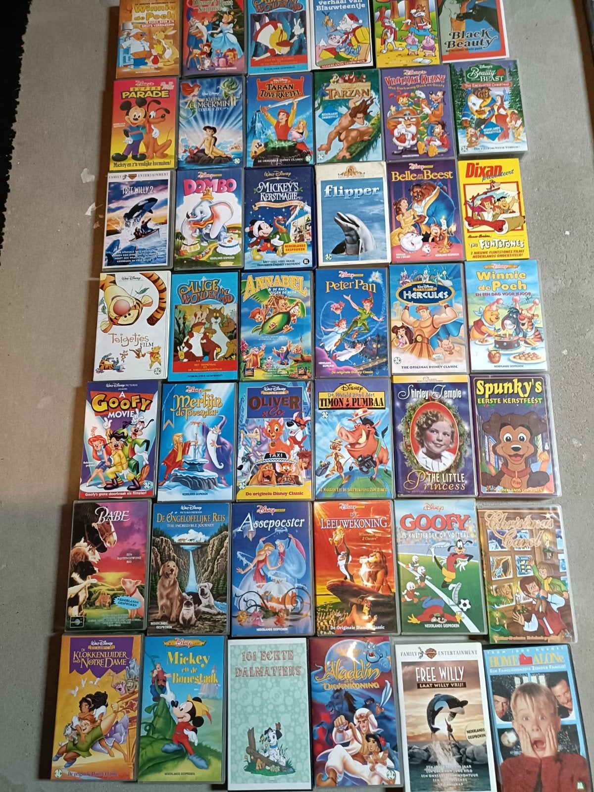 Grote collectie Disney VHS-banden - Klassieke animatie, Animatie, Ophalen of Verzenden, Nederlands, Gebruikt